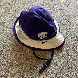 Nike Purple and White Bucket Hat Kansas state